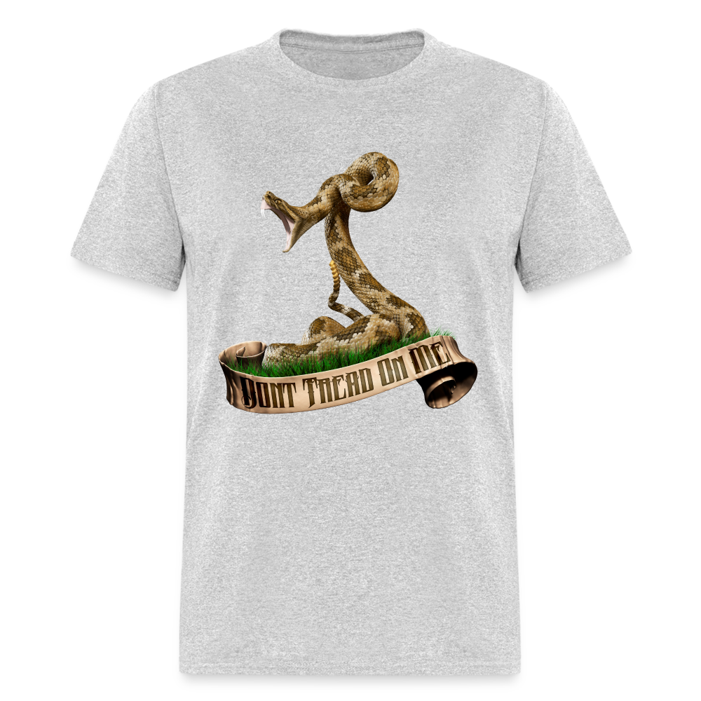 Don't Tread on Me tee shirt - heather gray