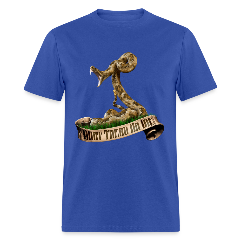 Don't Tread on Me tee shirt - royal blue