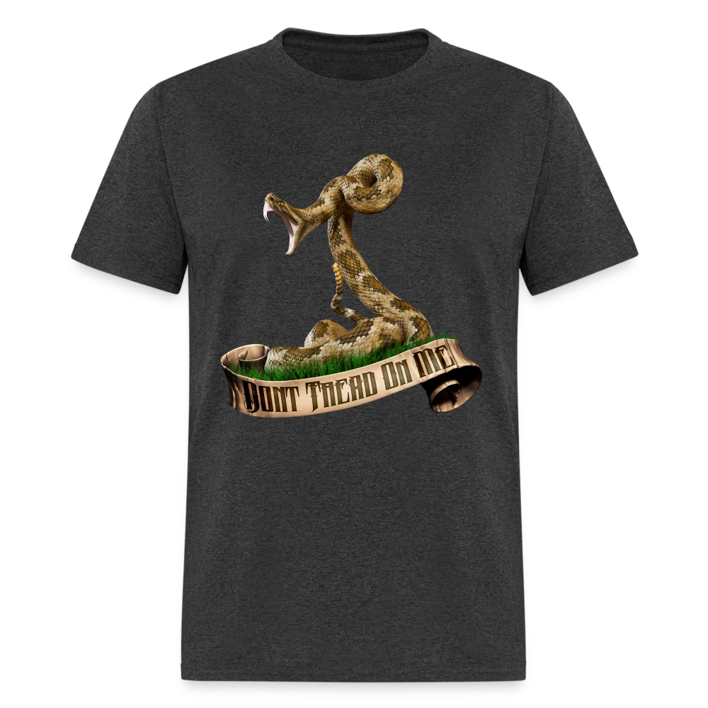 Don't Tread on Me tee shirt - heather black