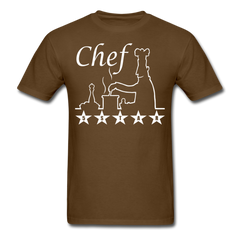 5 STAR Chef Tee shirt Culinary Cook - brown