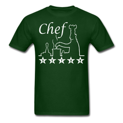 5 STAR Chef Tee shirt Culinary Cook - forest green