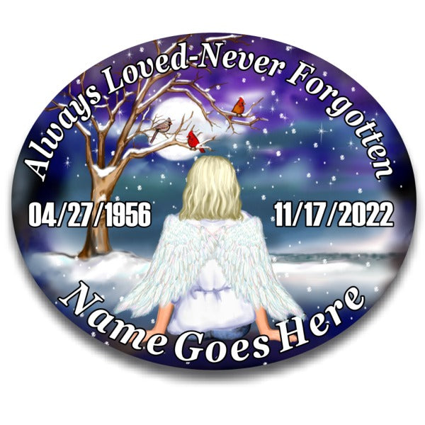 Always Loved - Never Forgotten Angel Personalized decal