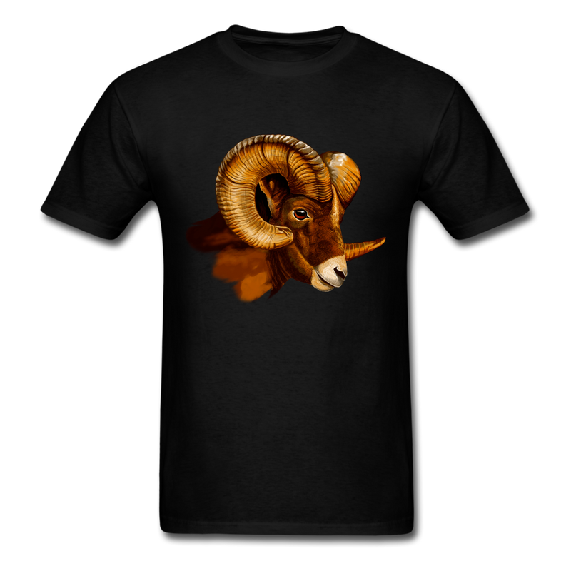 Big Ram Head tee shirt - black