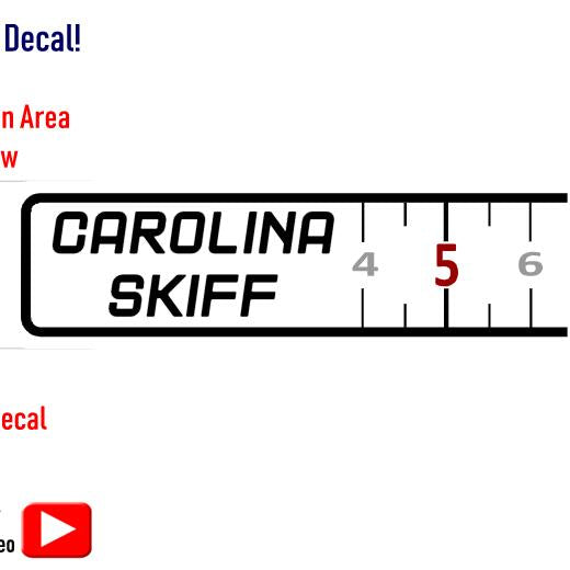 Boat Ruler fishing measuring tape vinyl decal custom 40″ Size - RTC Trading Company