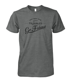 Castaway Your Troubles Go Fishing Unisex Cotton Tee - RTC Trading Company