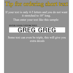 Custom Gun Barrel decals design your own - RTC Trading Company