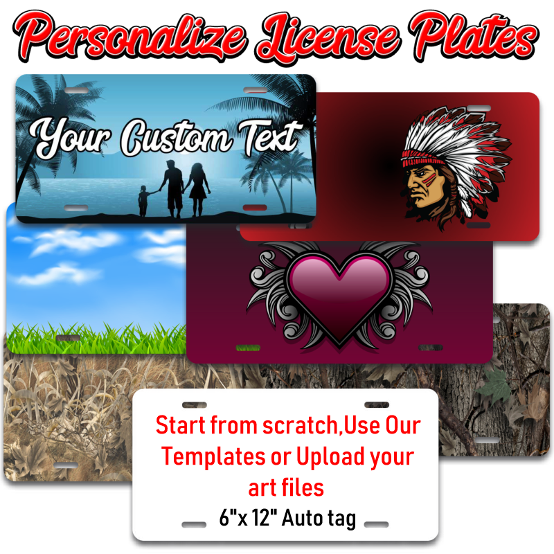 custom license plates auto tags personalized