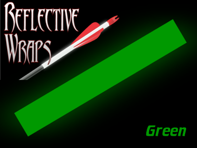 green reflective arrow wraps
