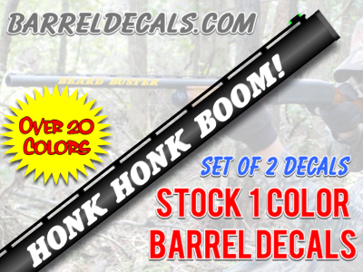 HONK HONK BOOM! gun barrel decal