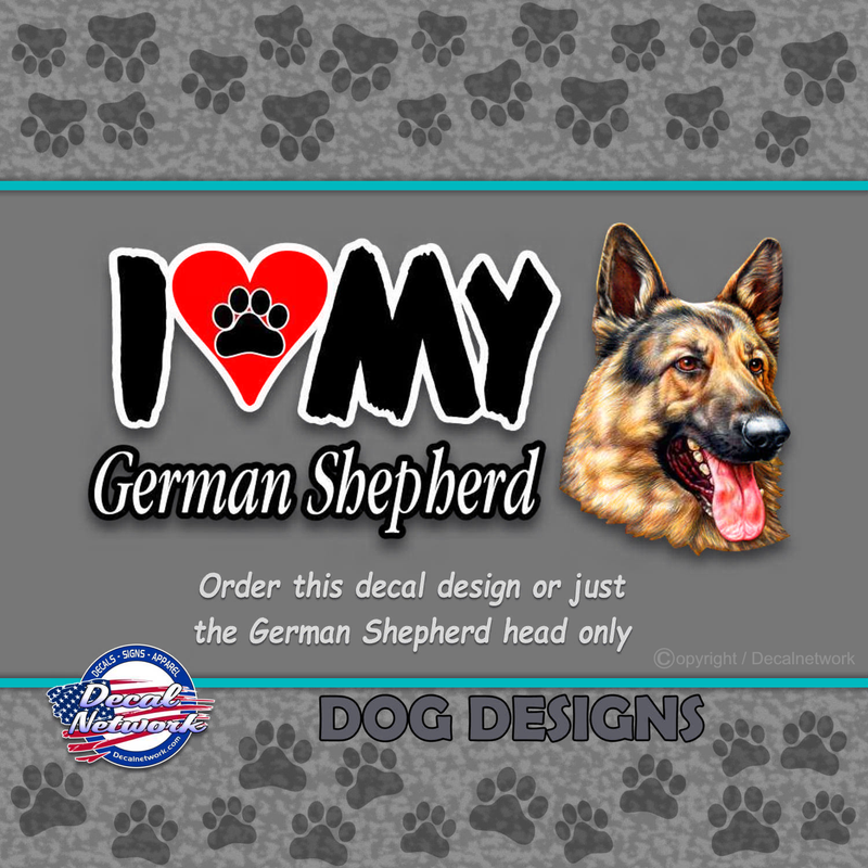 german shepherd vinyl decal