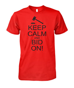 Keep calm and bid on shirt - ViralStyle