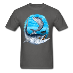King Mackerel Under Water tee shirt - charcoal