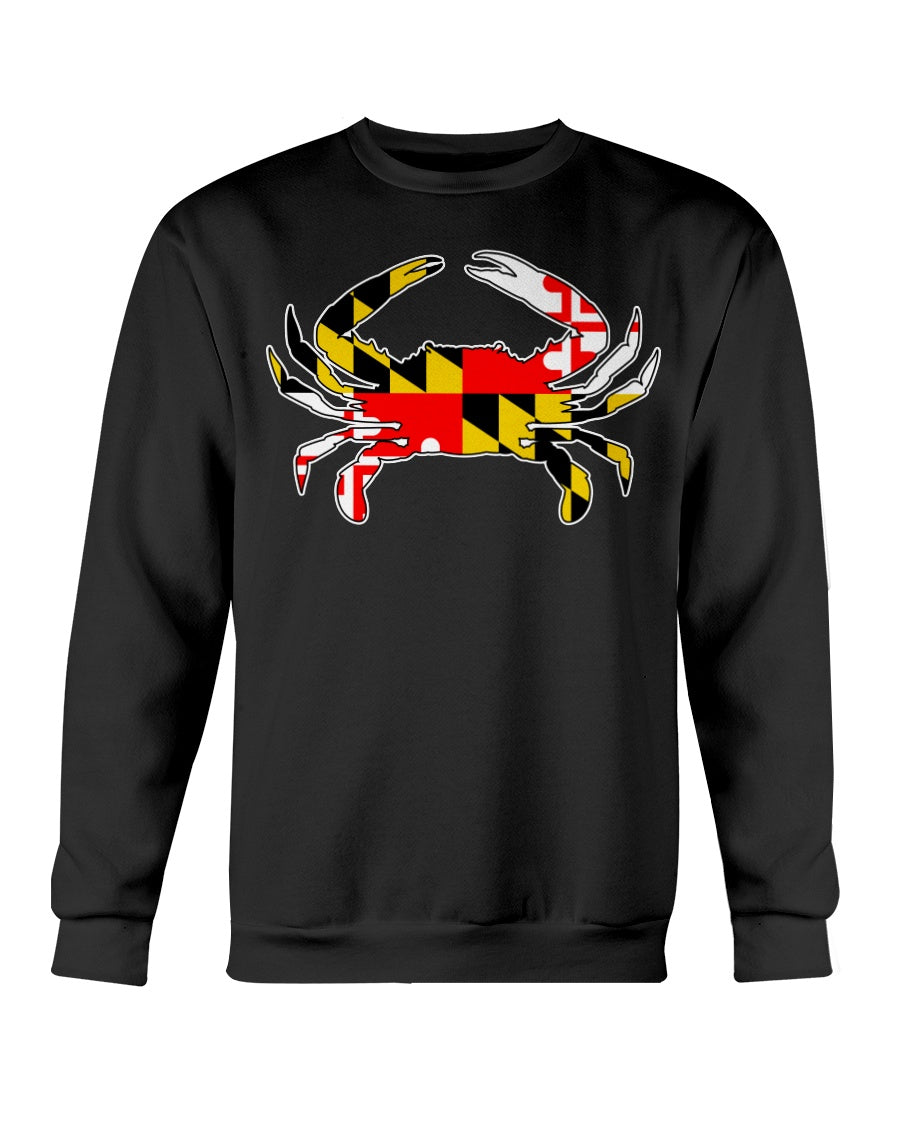 maryland flag crab design shirt