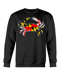 maryland flag crab design shirt