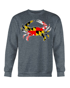 maryland flag crab design shirt