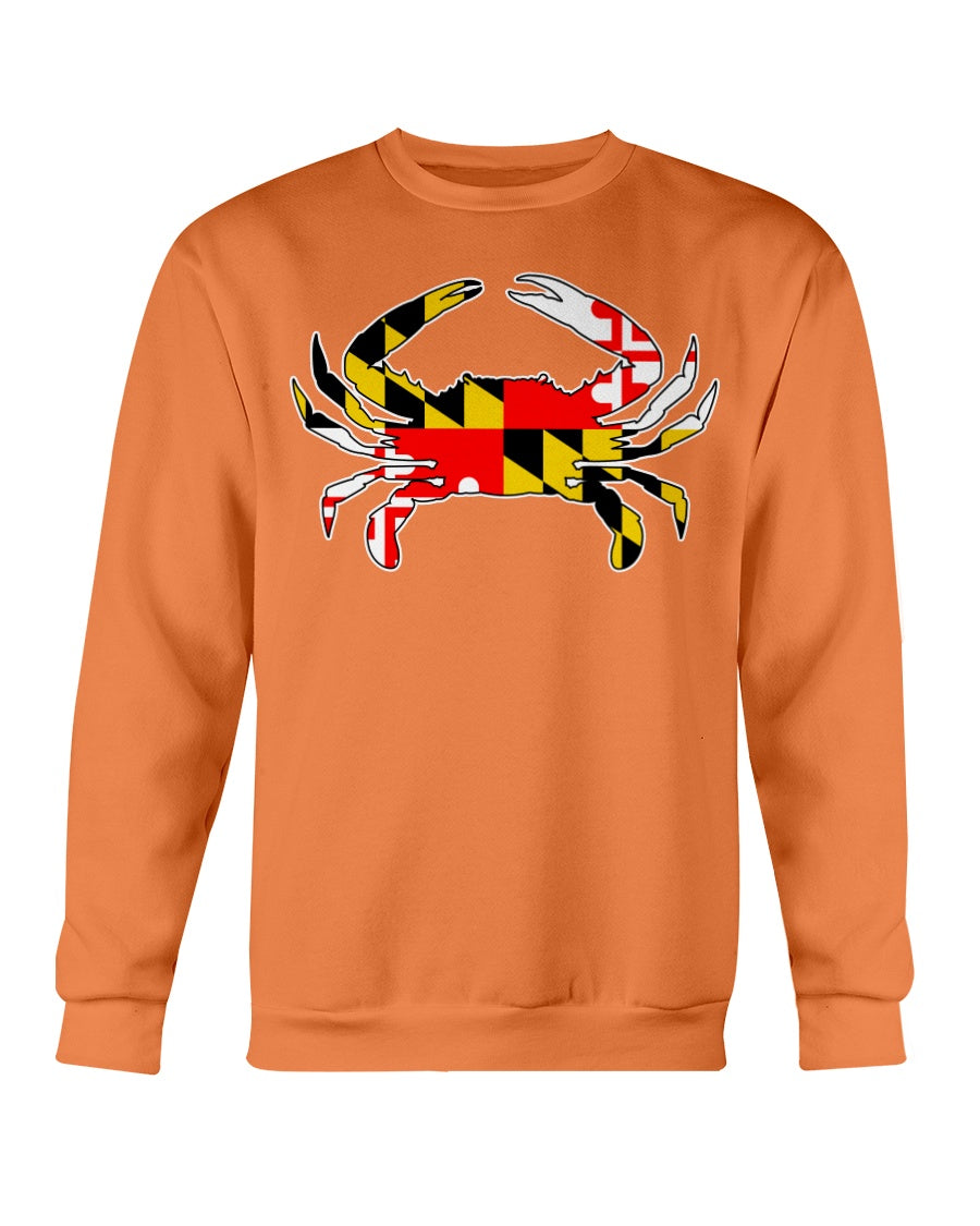 maryland flag crab design shirt