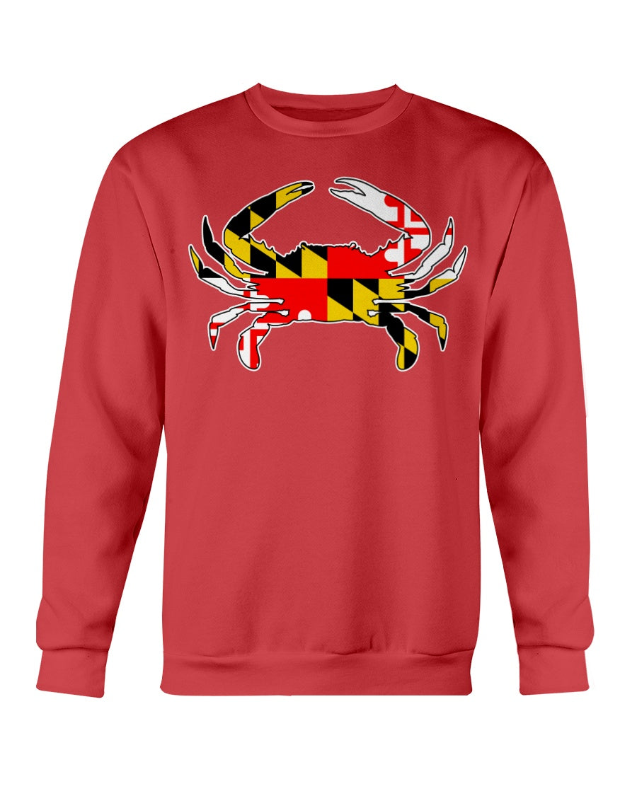 maryland flag crab design shirt