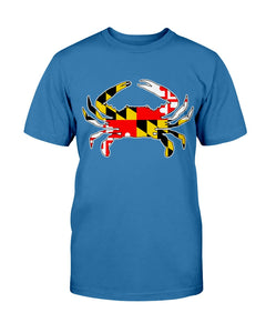 maryland flag crab tee shirt