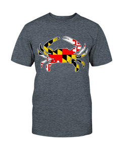maryland flag crab tee shirt