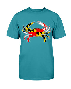 maryland flag crab tee shirt