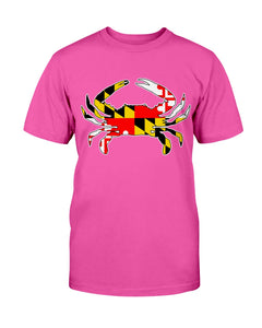 maryland flag crab tee shirt