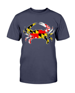 maryland flag crab tee shirt