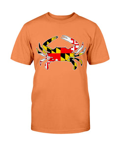 maryland flag crab tee shirt