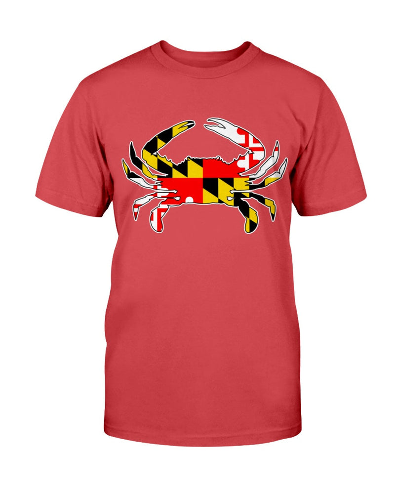 maryland flag crab tee shirt