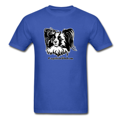 Papillon Mom  tee shirt Dog Lady - royal blue