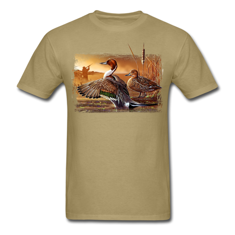 Pintail Ducks Waterfowl wildlife tee shirt - khaki
