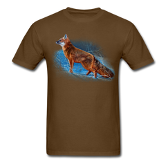 Red Fox wildlife tee shirt - brown