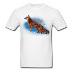 Red Fox wildlife tee shirt - white