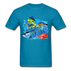 Saltwater Slam Fishing tee shirt - turquoise