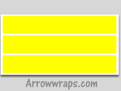 bright yellow vinyl arrow wraps archery decals sticker