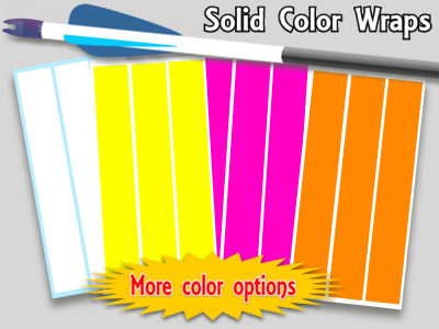 solid color arrow wraps custom