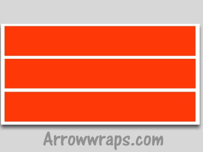 orange vinyl arrow wraps archery decals sticker