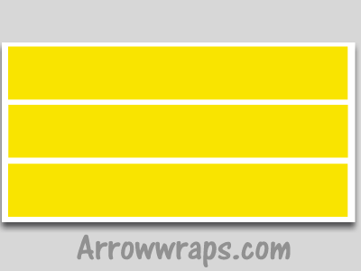 sun yellow vinyl arrow wraps archery decals sticker
