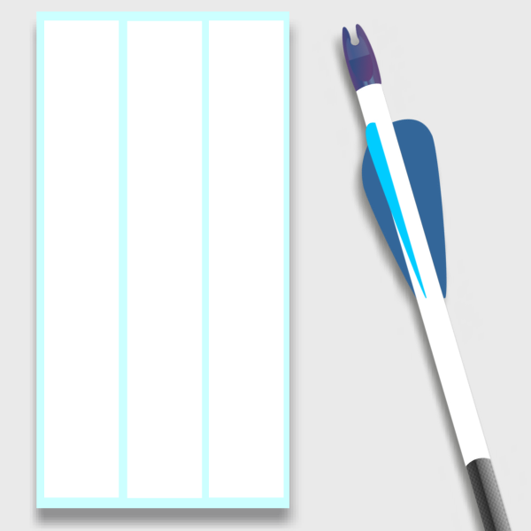 white vinyl arrow wraps