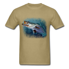 Speckled Sea Trout tee shirt - khaki