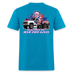 Decalnetwork tee - turquoise