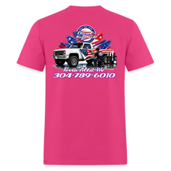 Decalnetwork tee - fuchsia