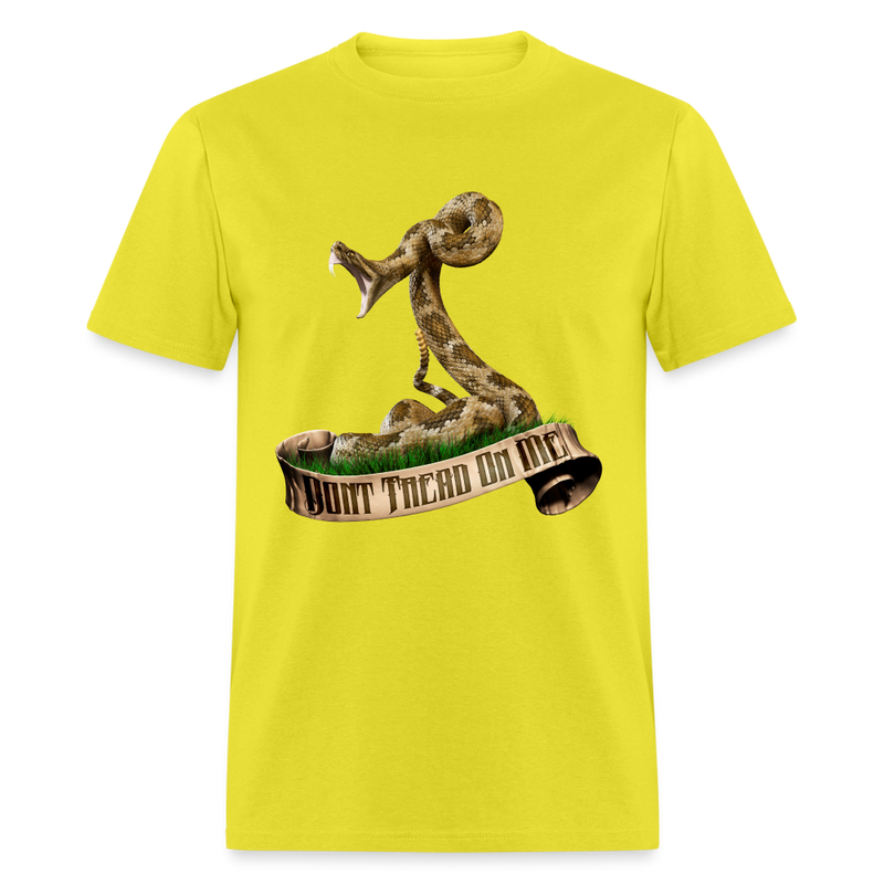 Don't Tread on Me tee shirt - yellow