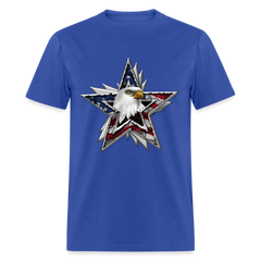 One Nation Eagle Star tee shirt - royal blue
