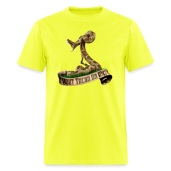 Don't Tread on Me tee shirt - safety green