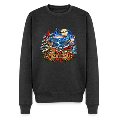 West Virginia State Christmas Holiday Theme Premium Sweatshirt - heather anthracite
