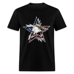 One Nation Eagle Star tee shirt - black