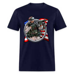 American Soldier Flag tee shirt - navy