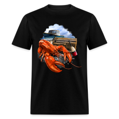 Lobster Fishing tee shirt - black