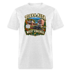 Town of Terra Alta West Virginia Design Tee Shirt - light heather gray