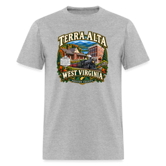 Town of Terra Alta West Virginia Design Tee Shirt - heather gray